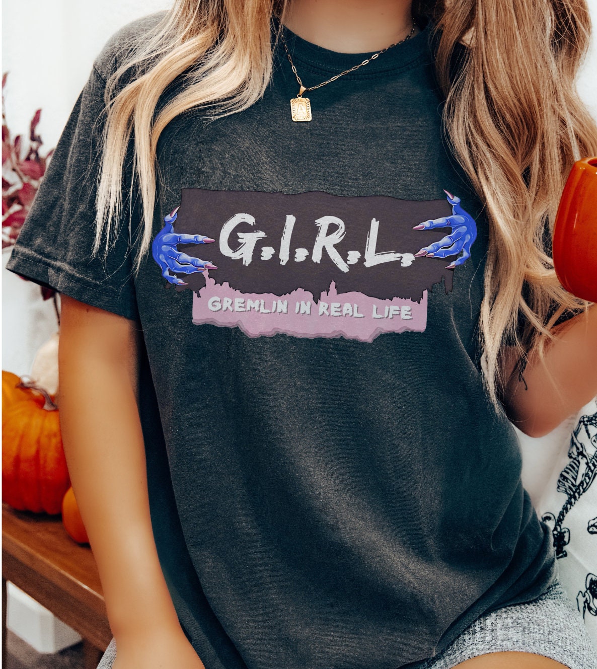 G.I.R.L. Gremlin Tee - Spooky Hands for Adults