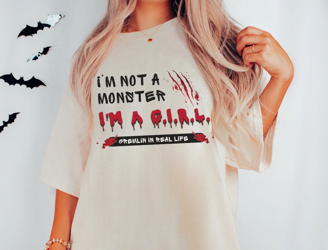 Embrace Your Inner Gremlin: Stylish 'I'm Not A Monster' Shirt- Adult