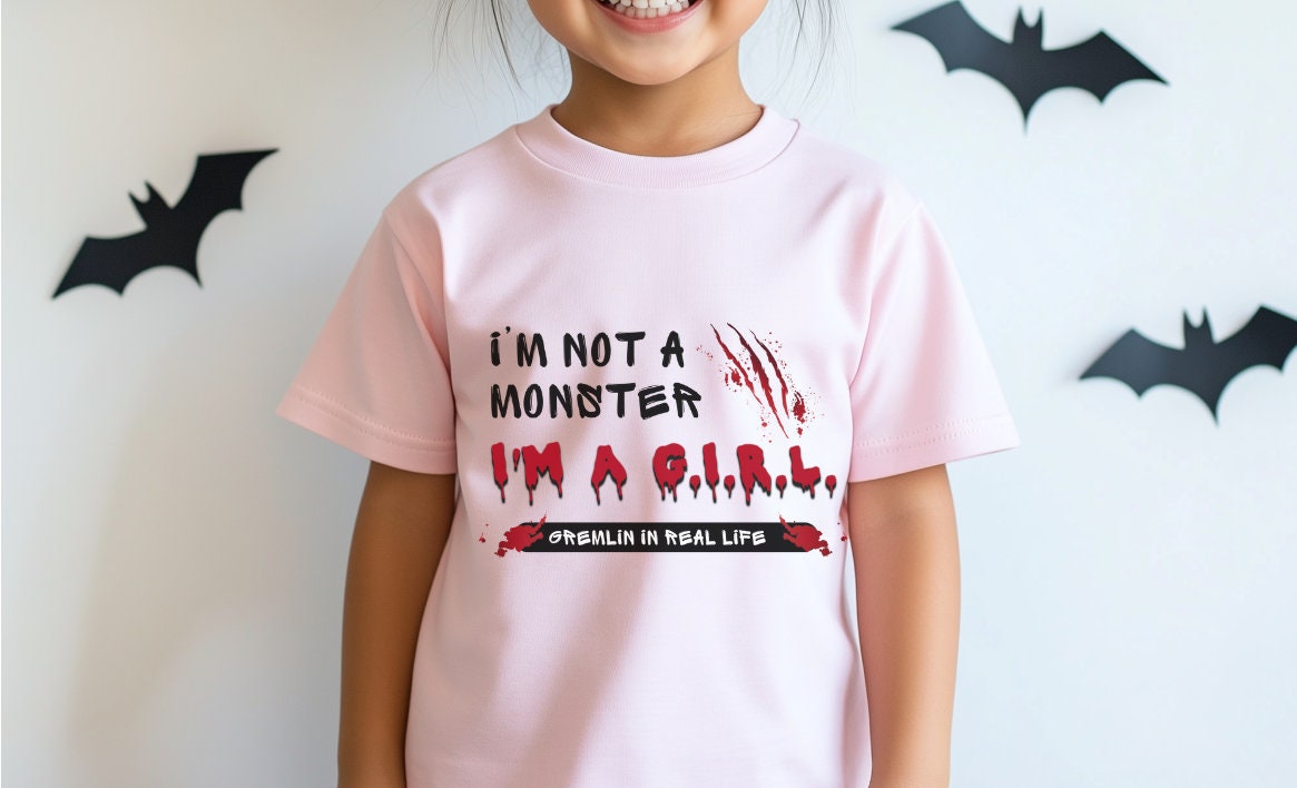 Embrace Your Inner Gremlin: Stylish 'I'm Not A Monster' Shirt- Toddler/Youth sizes