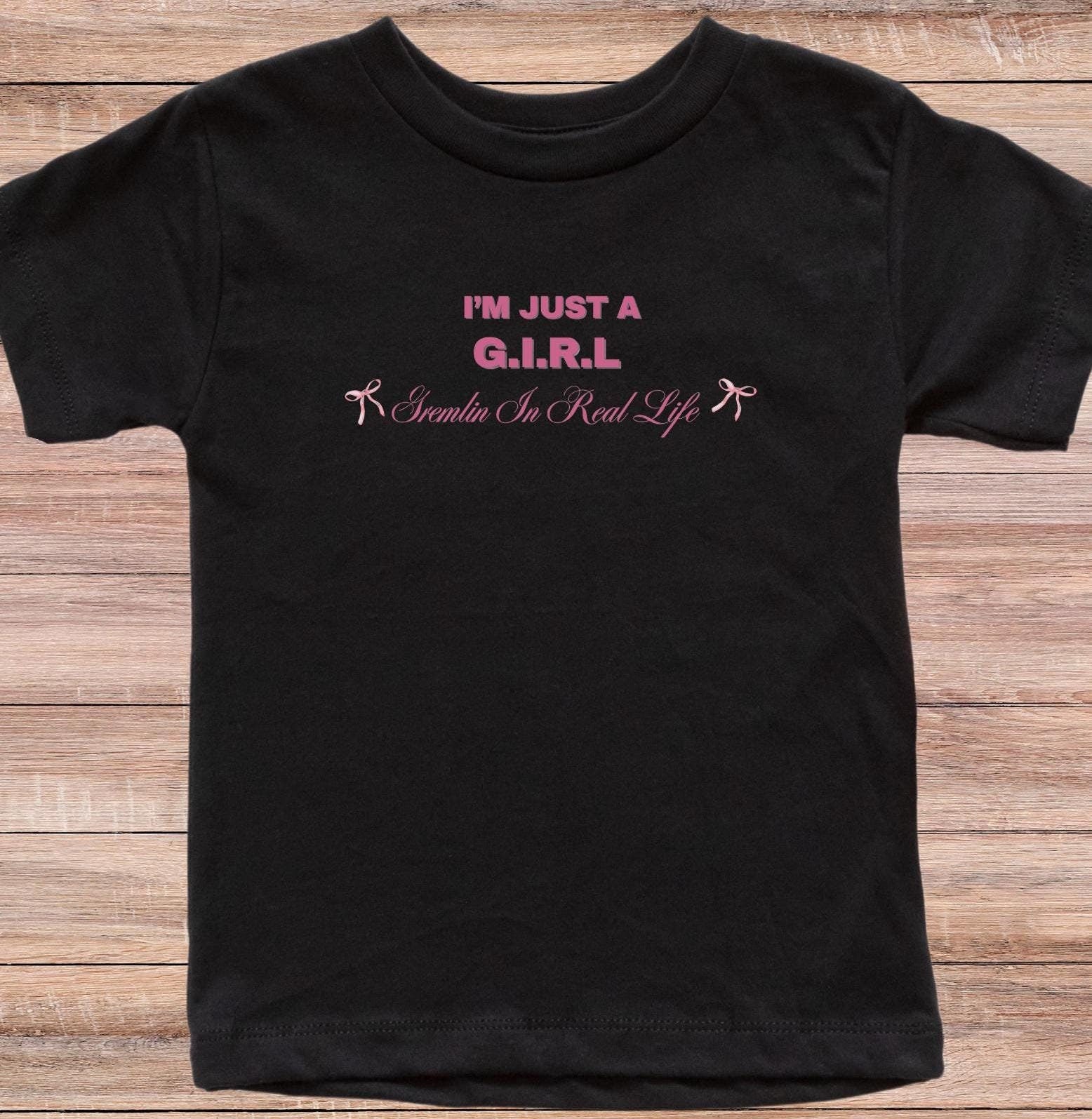 Coquette "I'm Just A Girl" t-shirt Youth/toddler