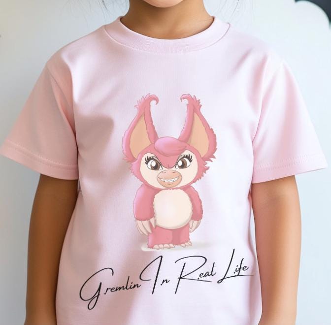 Signature t-shirt "G.I.R.L" Gremlin In Real Life- Youth & Toddler