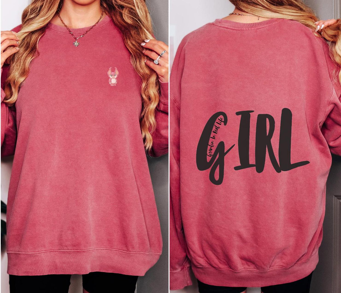 Sassy G.I.R.L. crewneck sweatshirt