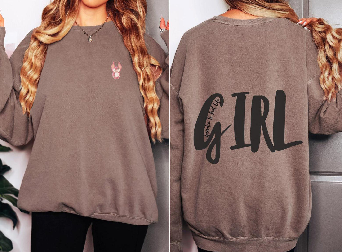 Sassy G.I.R.L. crewneck sweatshirt